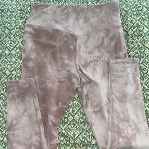 Glyder mauve tie dye leggings size L worn once!